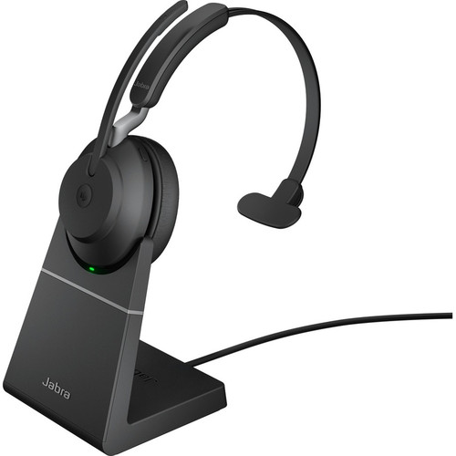 Jabra Evolve2 65 Headset - Mono - USB Type C - Wireless - Bluetooth - Over-the-head - Monaural - Supra-aural - Black (Fleet Network)