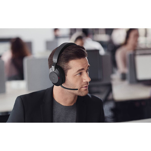 Jabra Evolve2 85 Headset - Stereo - Wireless - Bluetooth - Over-the-head - Binaural - Supra-aural - Black 28599-999-889