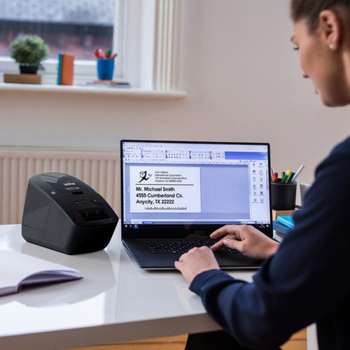 Brother QL-600 Desktop Direct Thermal Printer - Monochrome - Label Print - USB - 240 Print Width - 71 mms Mono - 300 x 600 dpi - x QL600