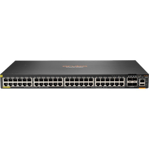 Aruba 6200F 48G Class4 PoE 4SFP+ 370W Switch - 48 Ports - Manageable - 3 Layer Supported - Modular - 76 W Power Consumption - 370 W - (Fleet Network)