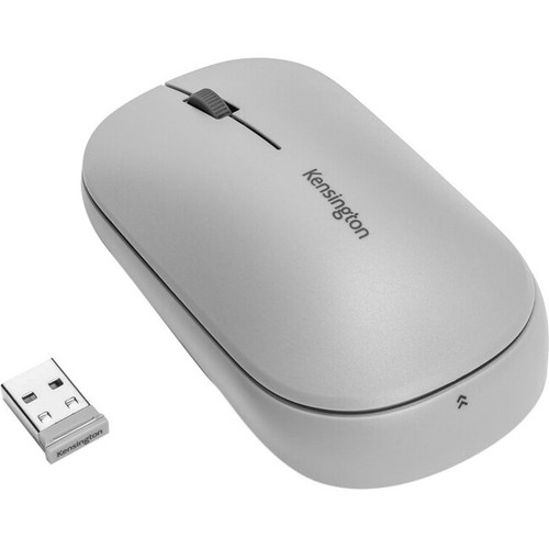Kensington SureTrack Dual Wireless Mouse - Optical - Wireless - Bluetooth/Radio Frequency - 2.40 GHz - Gray - 1 Pack - USB 2.0 - 4000 (Fleet Network)