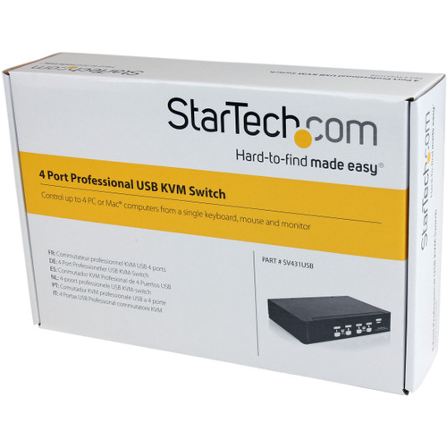 StarTechcom_StarView_SV431USB_-_KVM_switch_-_USB_-_4_ports_-_1_local_user_-_USB_-_1U_-_4_Port_-_1U_-_Rack-mountable_SV431USB