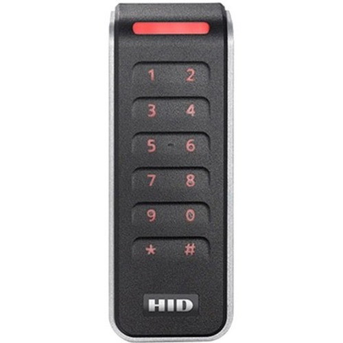 HID Signo 20K Card ReaderKeypad Access Device - Black Silver Door - Key Code Proximity - 394 100 mm Operating Range - Bluetooth 20KTKS-02-0002BL