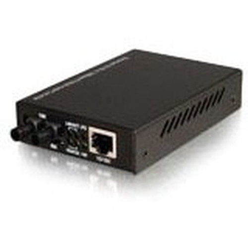 Quiktron TransceiverMedia Converter - 1 x Network RJ-45 - 1 x ST Ports - DuplexST Port - Multi-mode - Fast Ethernet - 100Base-T - QMC-MFSB-01-03