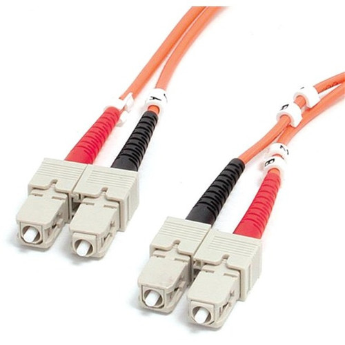 StarTech.com 1m Fiber Optic Cable - Multimode Duplex 62.5/125 - LSZH - SC/SC - OM1 - SC to SC Fiber Patch Cable - SC Male - SC Male - (Fleet Network)
