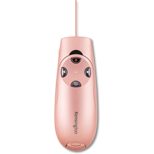 Kensington Presenter Expert Wireless with Red Laser - Rose Gold - Wireless - Radio Frequency - 240 GHz - Rose Gold - USB - 6 K75772WW