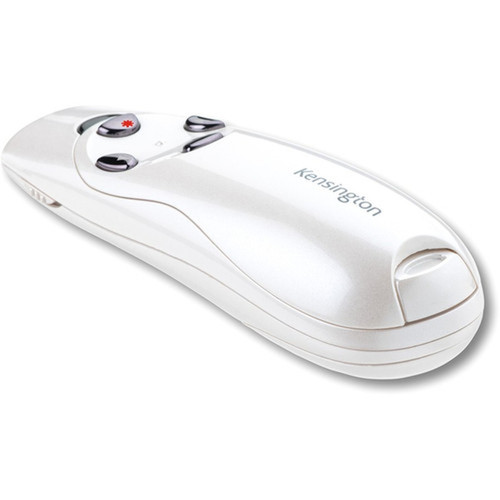 Kensington Presenter Expert Wireless with Red Laser - Pearl White - Wireless - Radio Frequency - 240 GHz - Pearl White - USB - 6 K75773WW