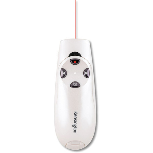 Kensington Presenter Expert Wireless with Red Laser - Pearl White - Wireless - Radio Frequency - 240 GHz - Pearl White - USB - 6 K75773WW