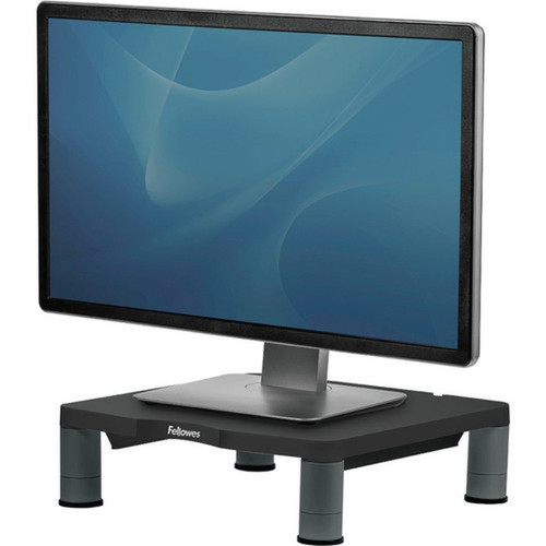 Fellowes Standard Adjustable Monitor Riser Black - Up to 21 Screen Support - 2722 kg Load Capacity - 4 10160 mm Height x 1313 9671201