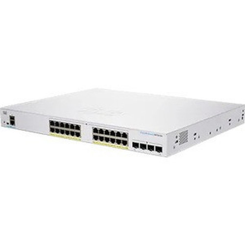 Cisco 350 CBS350-24P-4G Ethernet Switch - 28 Ports - Manageable - 2 Layer Supported - Modular - 4 SFP Slots - 3309 W Power - 195 W - CBS350-24P-4G-NA