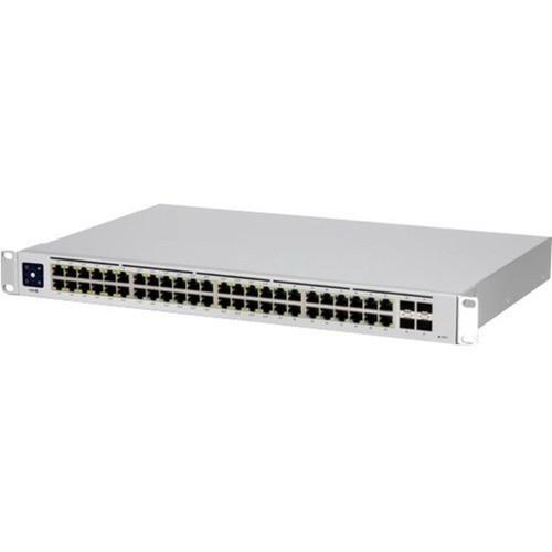 Ubiquiti UniFi USW-48-PoE Ethernet Switch - 48 Ports - Manageable - 2 Layer Supported - Modular - 4 SFP Slots - 45 W Power Consumption USW-48-POE