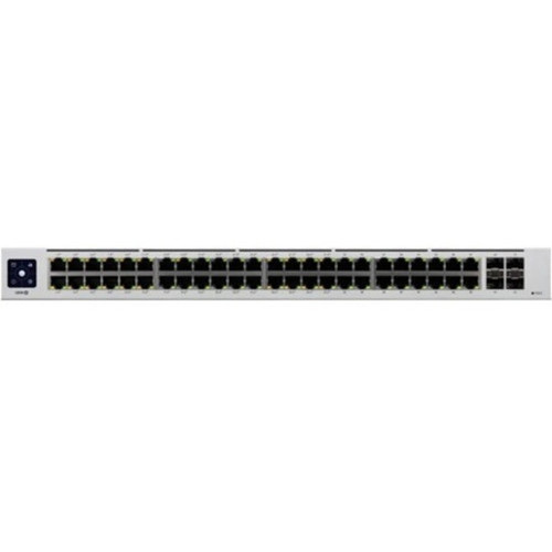 Ubiquiti UniFi USW-48-PoE Ethernet Switch - 48 Ports - Manageable - 2 Layer Supported - Modular - 4 SFP Slots - 45 W Power Consumption USW-48-POE