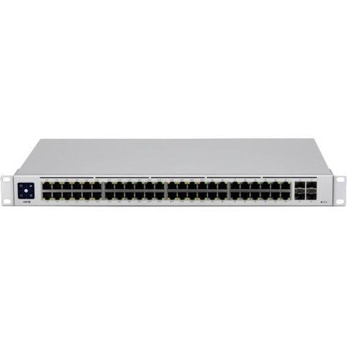 Ubiquiti UniFi USW-48-PoE Ethernet Switch - 48 Ports - Manageable - 2 Layer Supported - Modular - 4 SFP Slots - 45 W Power Consumption USW-48-POE