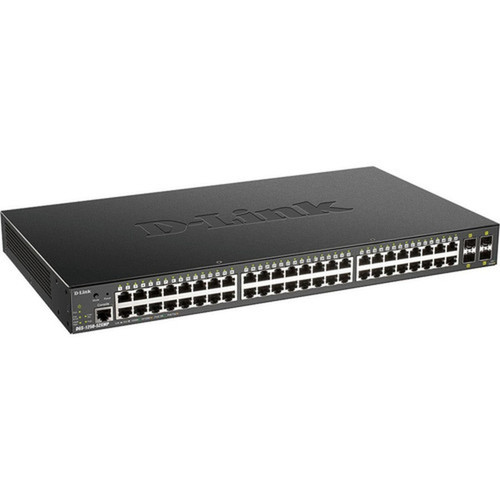 D-Link 52-Port 10-Gigabit Smart Managed PoE Switch - 52 Ports - Manageable - Gigabit Ethernet 10 Gigabit Ethernet - 10GBase-X - 3 - - DGS-1250-52XMP-6KV