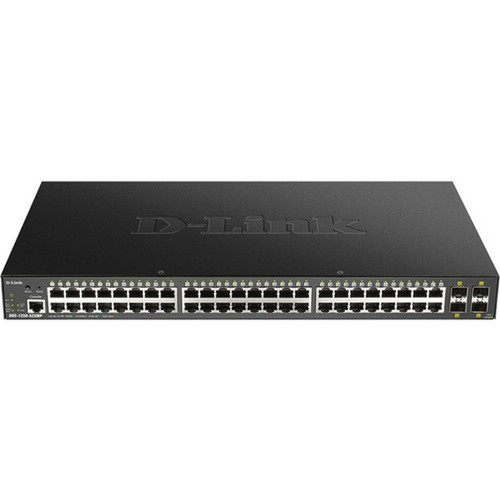 D-Link 52-Port 10-Gigabit Smart Managed PoE Switch - 52 Ports - Manageable - Gigabit Ethernet 10 Gigabit Ethernet - 10GBase-X - 3 - - DGS-1250-52XMP-6KV