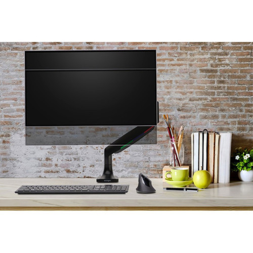 Kensington SmartFit Mounting Arm for Monitor Flat Panel Display Curved Screen Display - Black - Height Adjustable - 1 Displays - - K59600WW