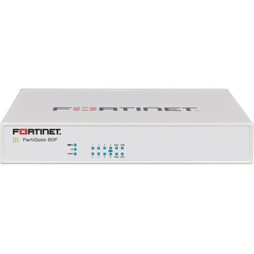 Fortinet FortiGate FG-80F Network SecurityFirewall Appliance - 8 Port - 1000Base-T 1000Base-X - Gigabit Ethernet - 125 GBs - AES - FG-80F