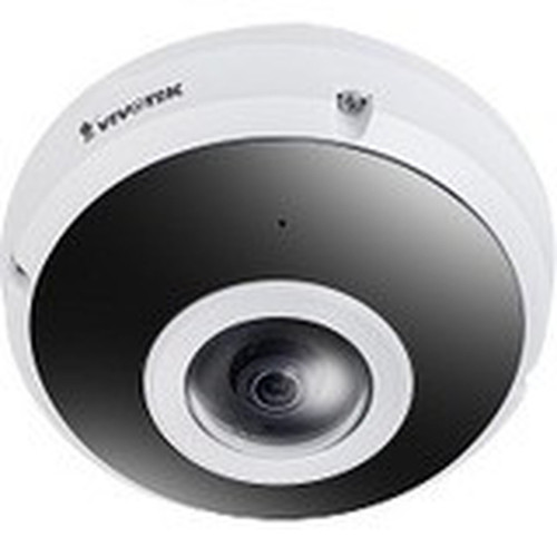 Vivotek FE9380-HV 5 Megapixel Outdoor HD Network Camera - Color Monochrome - Fisheye - TAA Compliant - 3281 ft 10 m - H265 MJPEG FE9380-HV