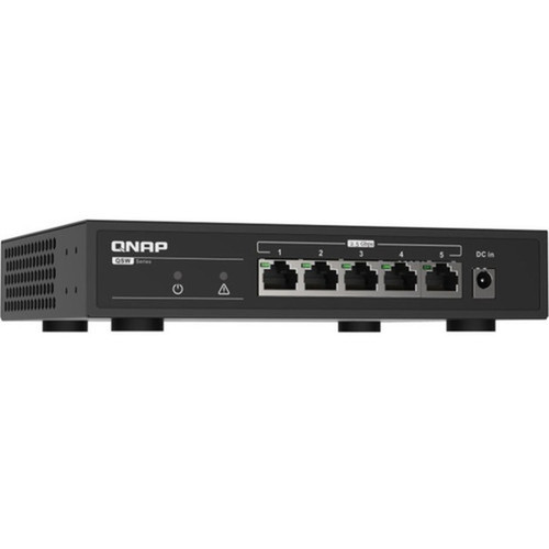 QNAP QSW-1105-5T Ethernet Switch - 5 Ports - 2 Layer Supported - 12 W Power Consumption - Twisted Pair - Desktop QSW-1105-5T-US