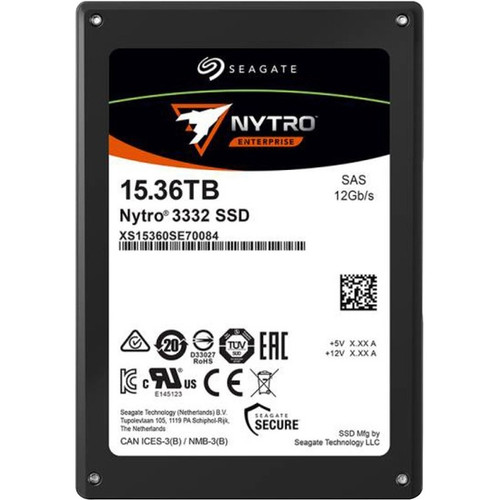 Seagate Nytro 3032 XS15360SE70084 15.36 TB Solid State Drive - 2.5" Internal - SAS (12Gb/s SAS) - Server, Storage System Device - 1 - (Fleet Network)