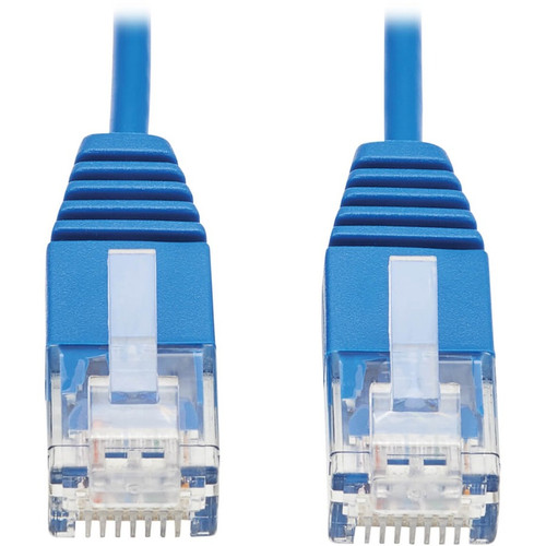 Tripp Lite N200-UR10-BL Cat6 Ultra-Slim Ethernet Cable (RJ45 M/M), Blue, 10 ft. - 10 ft Category 6 Network Cable for Network Device, - (Fleet Network)