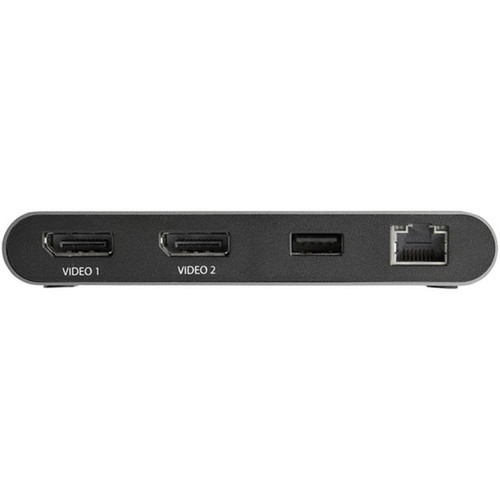StarTechcom Thunderbolt 3 Mini Dock - Portable Dual Monitor TB3 Docking Station DisplayPort 4K 60Hz - 1x USB-A GbE - 28cm 11 - 3 TB3DKM2DPL