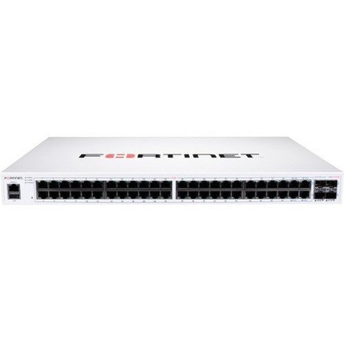 Fortinet FortiSwitch FS-148F-FPOE Ethernet Switch - 48 Ports - Manageable - 2 Layer Supported - Modular - 89570 W Power Consumption - FS-148F-FPOE