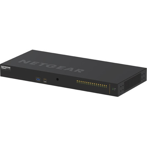 Netgear AV Line M4250-16XF 16x1G/10G Fiber SFP+ Managed Switch - Manageable - 3 Layer Supported - Modular - 19.27 W Power Consumption (Fleet Network)