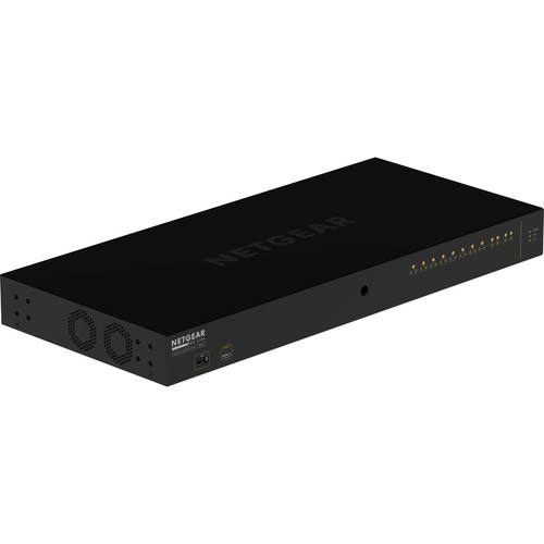 Netgear AV Line M4250-10G2F-PoE+ 8x1G PoE+ 125W 2x1G and 2xSFP Managed Switch (GSM4212P) - 10 Ports - Manageable - 3 Layer Supported - (Fleet Network)