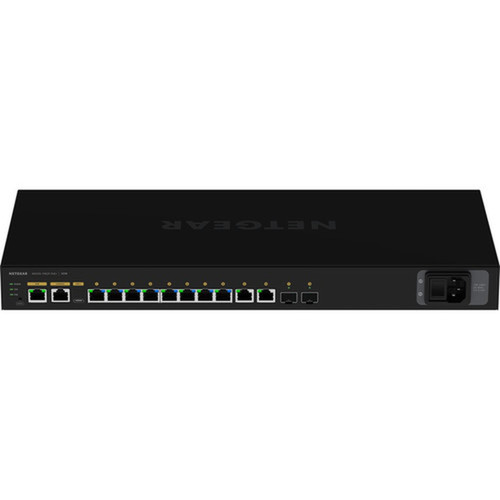 Netgear AV Line M4250-10G2F-PoE 8x1G PoE 125W 2x1G and 2xSFP Managed Switch GSM4212P - 10 Ports - Manageable - 3 Layer Supported - GSM4212P-100NAS