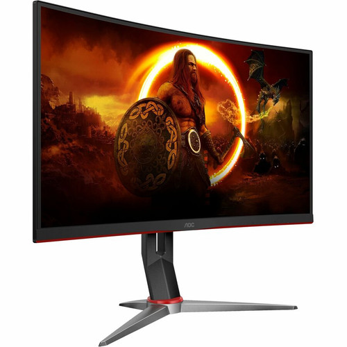 AOC CQ32G2S 31.5" QHD Curved Screen Gaming LED Monitor - 16:9 - 32" (812.80 mm) Class - Vertical Alignment (VA) - WLED Backlight - x - (Fleet Network)