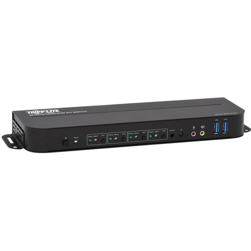 Tripp Lite B005-HUA4 4-Port HDMI/USB KVM Switch - 4 Computer(s) - 1 Local User(s) - 4096 x 2160 - 8 x USB - 5 x HDMI (Fleet Network)