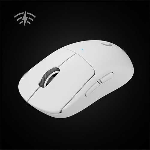 Logitech G PRO X SUPERLIGHT Gaming Mouse - Optical - Wireless - Radio Frequency - 240 GHz - Rechargeable - White - USB - 25600 dpi - 910-005940