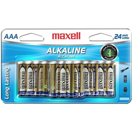 Maxell LR03 723474 Battery - For Flashlight Tool Toy Smoke Alarm - AAA - 24  Pack 723474