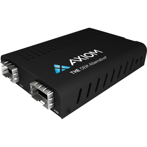 Axiom Mini 10Gbs SFP+ to SFP+ (OEO) Optical Mode Converter - Multi-mode, Single-mode - 10 Gigabit Ethernet - 10GBase-X - 2 x Expansion (Fleet Network)