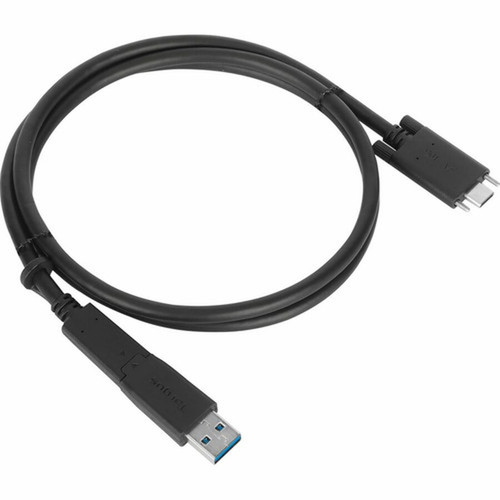 Targus 1M USB-C Male with Screw to USB-C Male Cable with USB-A Tether - 33 ft USBUSB-C Data Transfer Cable for Dock Tablet - First ACC1133GLX