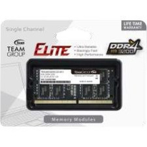 Team ELITE 8GB DDR4 SDRAM Memory Module - For Notebook - 8 GB - DDR4-3200PC4-25600 DDR4 SDRAM - 3200 MHz - CL22 - 120 V - 260-pin - TED48G3200C22-S01
