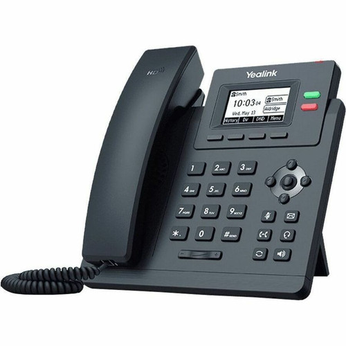 Yealink SIP-T31P IP Phone - Corded - Corded - Wall Mountable - Classic Gray - 2 x Total Line - VoIP - 2 x Network (RJ-45) - PoE Ports (Fleet Network)