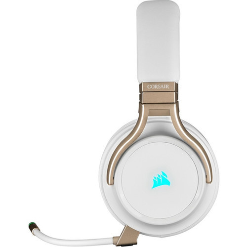 Corsair VIRTUOSO RGB Wireless High-Fidelity Gaming Headset - Pearl - Stereo - Wireless - 60 ft - 32 Ohm - 20 Hz - 40 kHz - - Binaural CA-9011224-NA