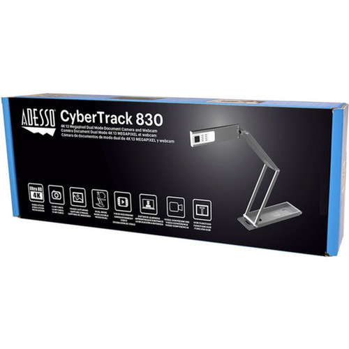 Adesso 4K 11-Megapixel Dual Mode Document Camera and Webcam - 033 838 mm CMOS CYBERTRACK 830