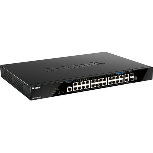 D-Link DGS-1520-28MP Layer 3 Switch - 26 Ports - Manageable - 3 Layer Supported - Modular - 45330 W Power Consumption - 740 W PoE - - DGS-1520-28MP