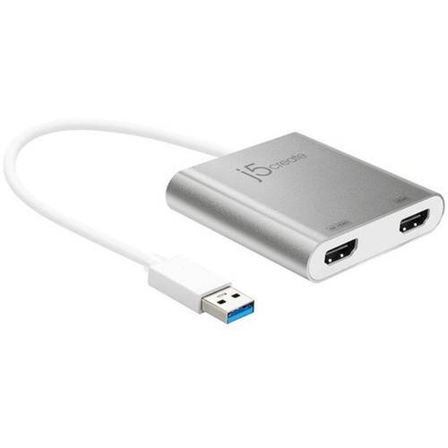 j5 create JUA365 USB 30 to Dual HDMI Multi-Monitor Adapter - 1 Pack - 1 x Type A USB 30 USB Male - 2 x HDMI Type A Digital Female JUA365
