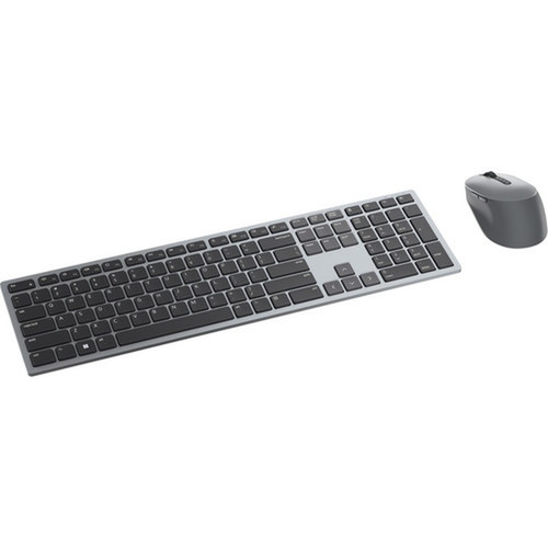 Dell Premier KM7321W Keyboard  Mouse - Scissors Wireless BluetoothRF 50 240 GHz Keyboard - French Canada - Titan Gray - Wireless KM7321WGY-FRC