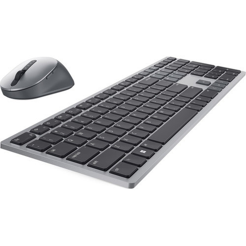 Dell Premier KM7321W Keyboard  Mouse - Scissors Wireless BluetoothRF 50 240 GHz Keyboard - French Canada - Titan Gray - Wireless KM7321WGY-FRC