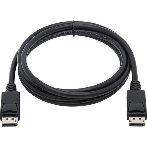 Tripp Lite P580AB-006 High-Speed DisplayPort Antibacterial Cable MM Black 6 ft - 6 ft DisplayPort AV Cable for AudioVideo Box P580AB-006