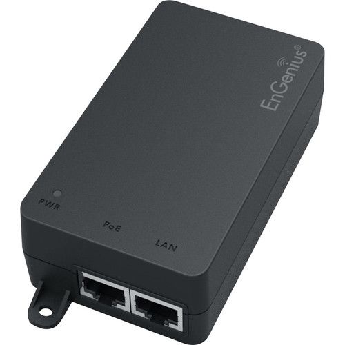 EnGenius 2.5 Gigabit 802.3at PoE Adapter - 120 V AC, 230 V AC Input - 1 x Gigabit Ethernet Input Port(s) - 1 x Gigabit PoE Output - 30 (Fleet Network)