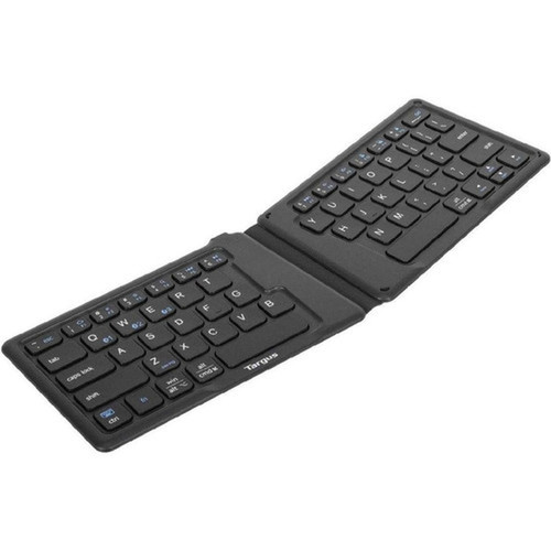 Targus Ergonomic Foldable Bluetooth Antimicrobial Keyboard - Wireless Connectivity - BluetoothRF - 240 GHz - ChromeOS - English US AKF003US