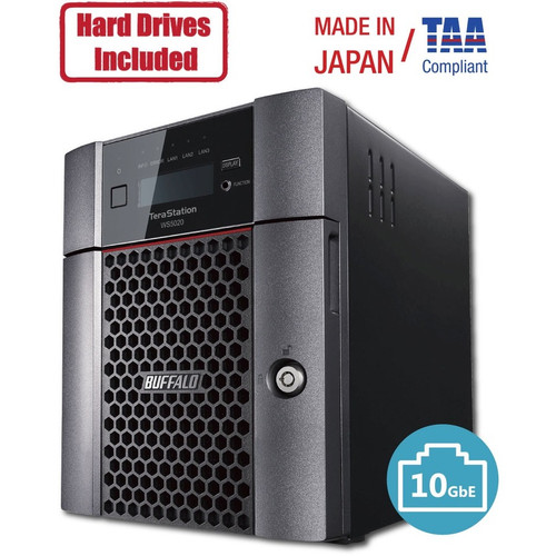 Buffalo TeraStation 5420DN Windows Server IoT 2019 Standard 32TB 4 Bay Desktop (4x8TB) NAS Hard Drives Included RAID iSCSI - Intel (2 (Fleet Network)