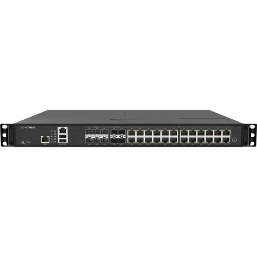 SonicWall NSA 3700 Network Security/Firewall Appliance - 24 Port - 10/100/1000Base-T, 10GBase-X - 10 Gigabit Ethernet - DES, 3DES, AES (Fleet Network)