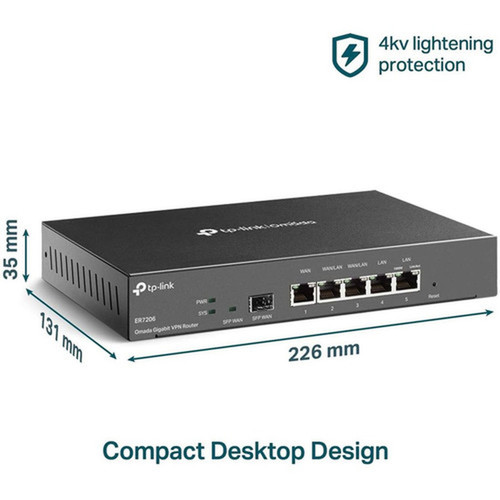 TP-Link SafeStream TL-ER7206  Router - Gigabit Ethernet ER7206